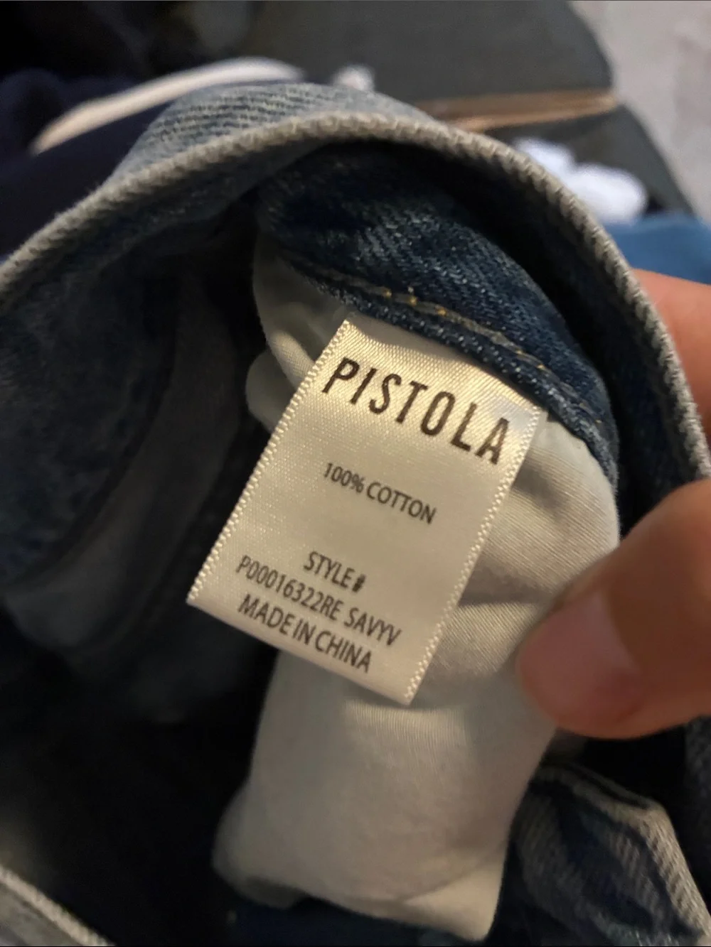 Pistola Cassie Raw Hem Light Wash Straight Leg Jeans